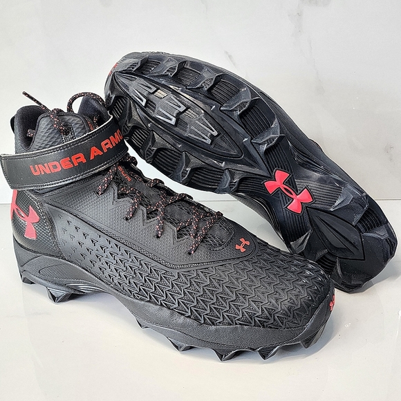 Under Armour Rubber Football Cleats Hammer BLACK RaRe